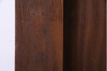 和製アンティーク　総ケヤキ材　ダイナミックな杢目を堪能できる木製戸(蔵戸、建具、玄関戸)(1)