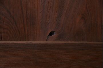 和製アンティーク　総ケヤキ材　ダイナミックな杢目を堪能できる木製戸(蔵戸、建具、玄関戸)(1)