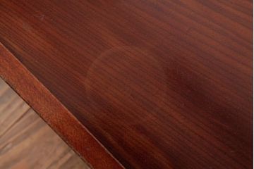 古民具　総ケヤキ材　漆塗り　昔懐かしい雰囲気を味わえる特大サイズの脚付き膳(お膳)