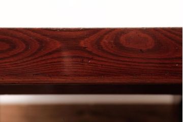 古民具　総ケヤキ材　漆塗り　昔懐かしい雰囲気を味わえる特大サイズの脚付き膳(お膳)