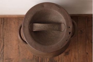 アンティーク雑貨　昭和期　レトロシャビーな雰囲気がお洒落なミルク缶(牛乳缶、ディスプレイ)