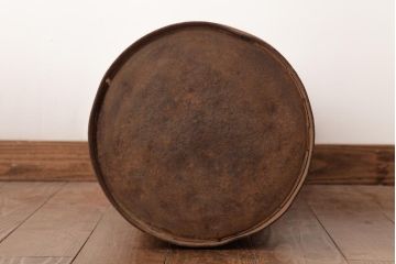 アンティーク雑貨　昭和期　レトロシャビーな雰囲気がお洒落なミルク缶(牛乳缶、ディスプレイ)