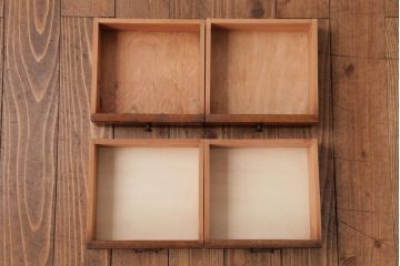 アンティーク家具　大正期　栓材　資料の整理にうってつけ!木の温もり溢れる書類棚(収納棚)