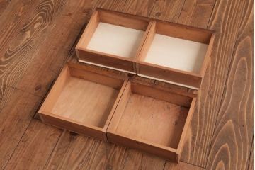 アンティーク家具　大正期　栓材　資料の整理にうってつけ!木の温もり溢れる書類棚(収納棚)