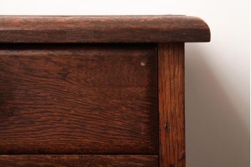 アンティーク家具　大正期　栓材　資料の整理にうってつけ!木の温もり溢れる書類棚(収納棚)