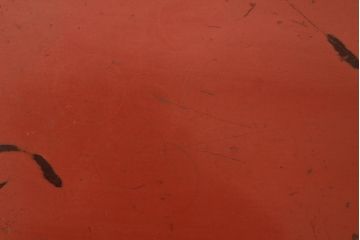 アンティーク家具　和製アンティーク　根来塗　折り畳み式　ひと味違った和の趣漂う文机(花台、ローテーブル)