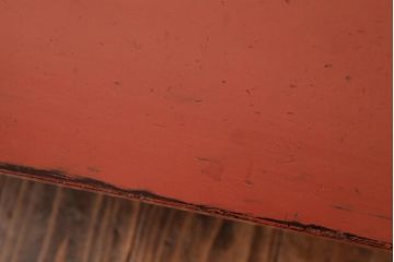 アンティーク家具　和製アンティーク　根来塗　折り畳み式　ひと味違った和の趣漂う文机(花台、ローテーブル)