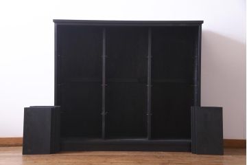 ラフジュ工房オリジナル　組子がおしゃれな障子戸を活用したリメイク戸棚(収納棚)