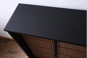 ラフジュ工房オリジナル　組子がおしゃれな障子戸を活用したリメイク戸棚(収納棚)