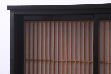 ラフジュ工房オリジナル　組子がおしゃれな障子戸を活用したリメイク戸棚(収納棚)