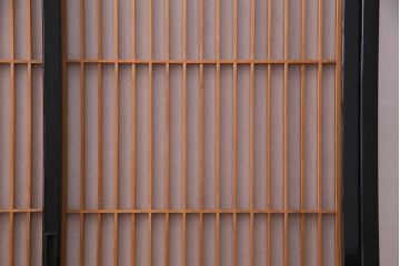 ラフジュ工房オリジナル　組子がおしゃれな障子戸を活用したリメイク戸棚(収納棚)