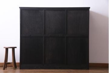 ラフジュ工房オリジナル　組子がおしゃれな障子戸を活用したリメイク戸棚(収納棚)