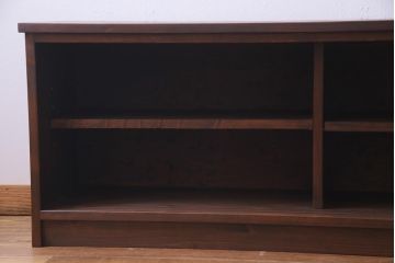 ラフジュ工房オリジナル　マス目格子がおしゃれな古建具リメイクのローボード(戸棚、テレビボード)