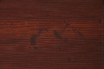 レトロ家具　和製アンティーク　小振り　結霜ガラス・モールガラス入り　レトロモダンな収納棚(戸棚、食器棚)