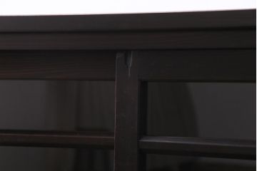 ラフジュ工房オリジナル　リメイク家具　明治期の建具を利用したシンプルな収納棚(リビングボード、戸棚)