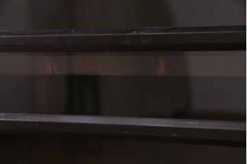 ラフジュ工房オリジナル　リメイク家具　明治期の建具を利用したシンプルな収納棚(リビングボード、戸棚)
