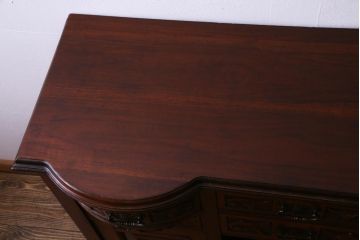 アンティーク家具　フランスアンティーク　ウォールナット　優美さと品格が漂うサイドボード(戸棚、サイドボード)