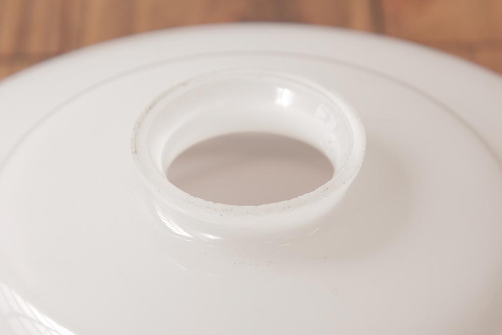 昭和期　花のモチーフが可愛らしいレトロなペンダントライト(天井照明、シェード)(2)