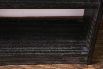 レトロ家具　昭和レトロ　ダークトーンの味わい深いブックシェルフ(本棚、オープンラック、飾り棚)