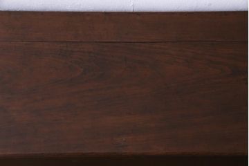 アンティーク雑貨　和製アンティーク　ヒノキ材　シンプルで味のある固定蓋付き木箱(収納箱)