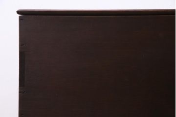 アンティーク雑貨　和製アンティーク　ヒノキ材　シンプルで味のある固定蓋付き木箱(収納箱)