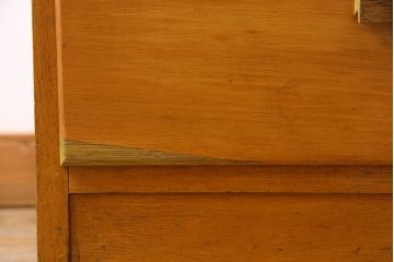 ヴィンテージ家具　イギリスビンテージ　レトロな風合いが温かみを感じるシャツケース(引き出し、収納棚)