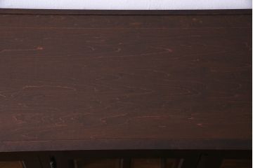 リメイク　北海道民芸家具　品のある佇まいがお洒落なキャビネット(食器棚、飾り棚、収納棚)