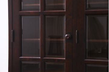 リメイク　北海道民芸家具　品のある佇まいがお洒落なキャビネット(食器棚、飾り棚、収納棚)