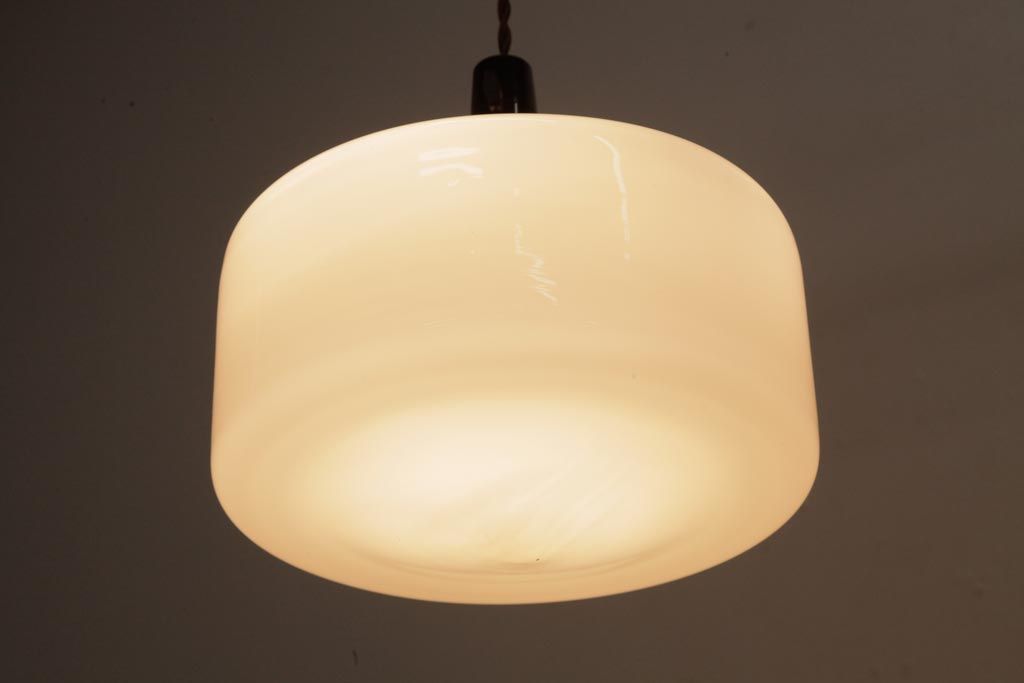 昭和レトロ　ペンダントライト　ナショナル　天井照明　乳白ガラス 昭和レトロ ペンダントライト ナショナル 天井照明 乳白ガラス