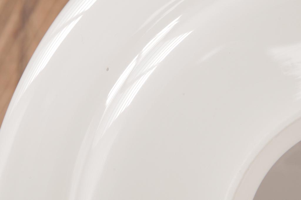 昭和レトロ　戦前　シンプルな乳白ガラスのペンダントライト(吊り下げ照明、天井照明)