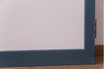ペイント建具　ラフジュ工房オリジナルステンドグラス　爽やかな色合いのリメイクドア(木製扉、建具)