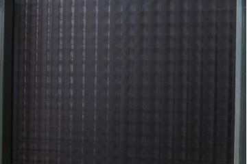 ペイント建具　チェッカーガラス・モールガラス　レトロシャビーな雰囲気漂うガラス戸2枚セット(窓)