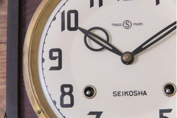 アンティーク雑貨　和製アンティーク　SEIKOSHA(精工舎、セイコー)　手巻き　ゼンマイ式柱時計(掛時計、振り子時計)