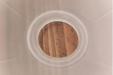 フランスアンティーク　丸い形のすりガラスシェードのペンダントライト(天井照明、吊り下げ照明)