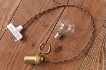 フランスアンティーク　丸い形のすりガラスシェードのペンダントライト(天井照明、吊り下げ照明)