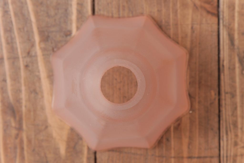 フランスアンティーク　柔らかなピンク色のペンダントライト(天井照明、吊り下げ照明)