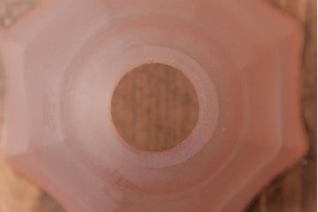 フランスアンティーク　柔らかなピンク色のペンダントライト(天井照明、吊り下げ照明)