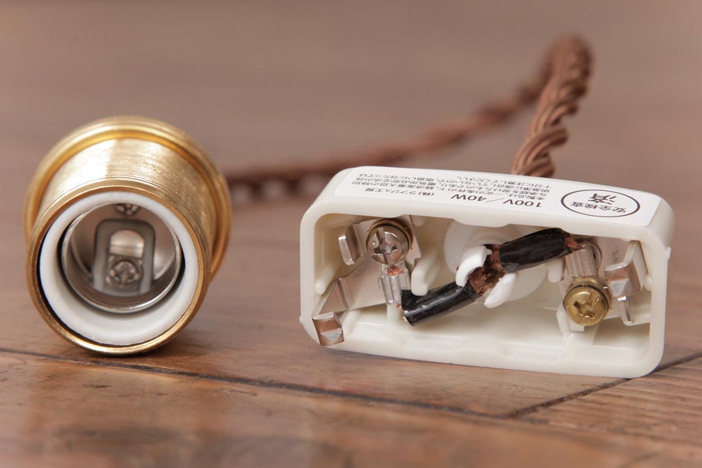 フランスアンティーク　淡いグリーンと花模様が可愛らしいペンダントライト(天井照明、吊り下げ照明)(1)