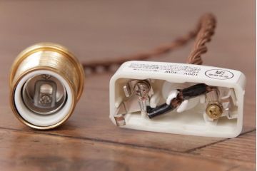 フランスアンティーク　淡いグリーンと花模様が可愛らしいペンダントライト(天井照明、吊り下げ照明)(1)