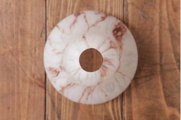 フランス製　ビンテージ　淡いマーブル模様が優しげな雰囲気漂うペンダントライト(天井照明)