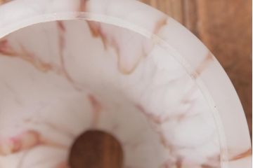 フランス製　ビンテージ　淡いマーブル模様が優しげな雰囲気漂うペンダントライト(天井照明)