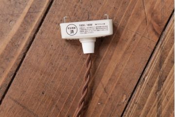 フランス製　ビンテージ　淡いマーブル模様が優しげな雰囲気漂うペンダントライト(天井照明)