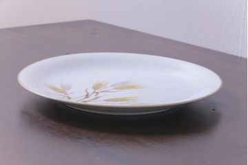ノリタケ(noritake、則武)　麦穂　ゴールドリムが上品な26.5cmプレート(大皿)