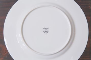 中古　ノリタケ(Noritake)　ブルーヒル(廃盤)　淡いブルーの花柄が可憐なプレート4枚セット(大皿、洋食器)