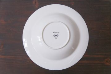 中古　ノリタケ(Noritake)　ブルーヒル(廃盤)　淡いブルーの花柄が可憐なスープ皿3枚セット(洋食器)