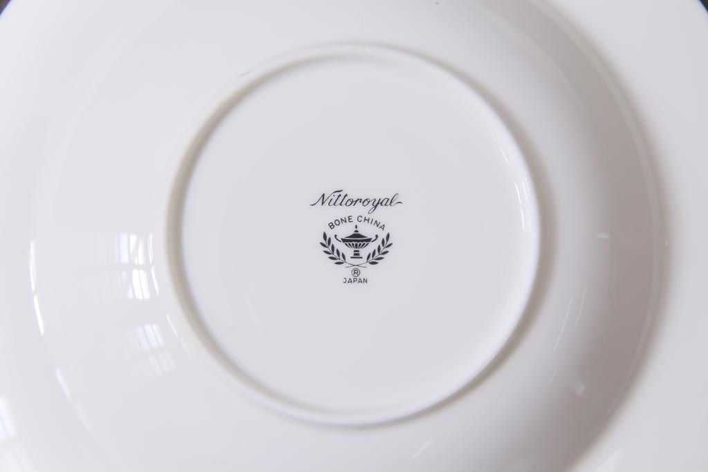 中古　ノリタケ(Noritake)　ブルーヒル(廃盤)　淡いブルーの花柄が可憐なスープ皿3枚セット(洋食器)