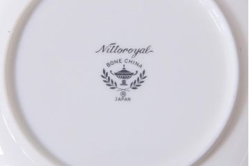 中古　ノリタケ(Noritake)　ブルーヒル(廃盤)　淡いブルーの花柄が可憐なスープ皿3枚セット(洋食器)