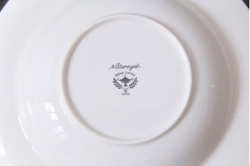 中古　ノリタケ(Noritake)　ブルーヒル(廃盤)　淡いブルーの花柄が可憐なスープ皿3枚セット(洋食器)(1)