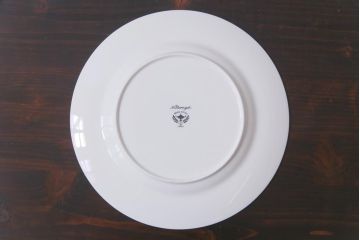 中古　ノリタケ(Noritake)　ブルーヒル(廃盤)　淡いブルーの花柄が可憐な中皿4枚セット(プレート、洋食器)