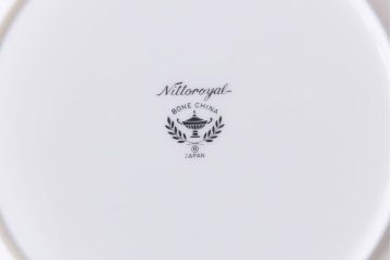 中古　ノリタケ(Noritake)　ブルーヒル(廃盤)　淡いブルーの花柄が可憐な中皿4枚セット(プレート、洋食器)